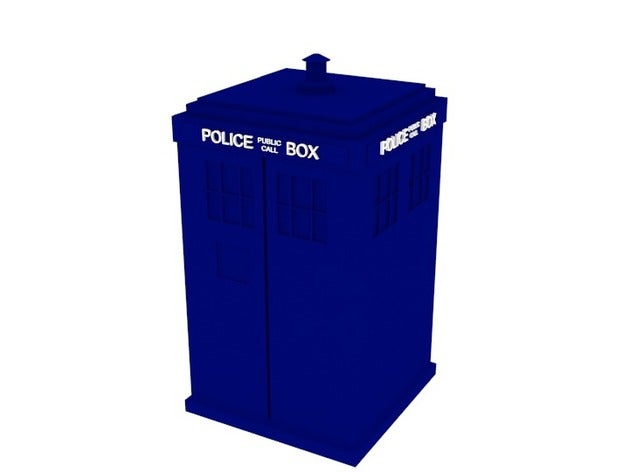 police box tardis 3d printing doctorwho doctor scifi 3D print model - Mito3D