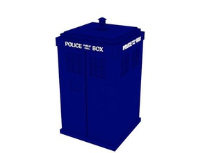 police box tardis 3d-drucken doctorwho Arzt scifi 3d print model - Mito3D