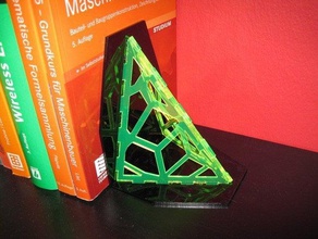 voronoi bookend organization acrylic books household laser lasercut cutter 3d print model - Mito3D