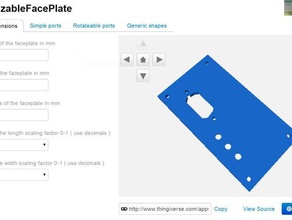 customizablefaceplate 3d baskı customizer 3d print model - Mito3D