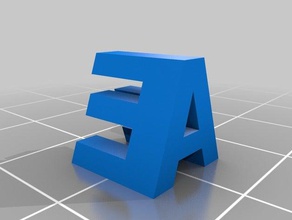 my customized two letter sculpture - ae sculptures 3d print model - Mito3D