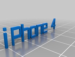 iphone 4 kaplar özelleştirilmiş 3d print model - Mito3D