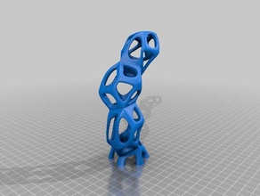 twist-dodécaèdre rhombique expériences sculptures artisan le dodécaèdre la sculpture sketchup twist 3d print model - Mito3D