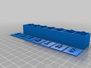 personalizável caixa de medicamentos recipientes 3d casa banho personalizador sistemas desafio openscad paramétrico útil 3d print model - Mito3D
