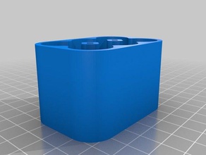 il mio personalizzato cassa di batteria magnetico i contenitori su misura 3d print model - Mito3D