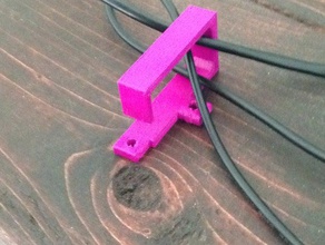 cable holder organization clip organizer 3d print model - Mito3D