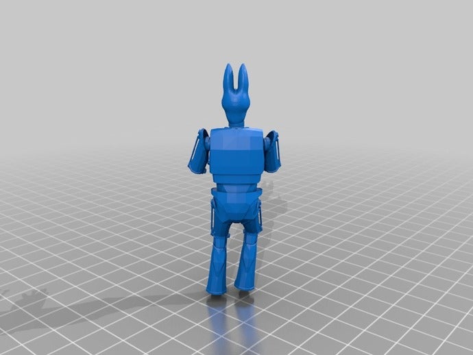 cyber bunny sculture personalizzato 3D print model - Mito3D