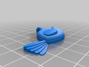 fête de l'oiseau bleu accessoires personnalisé 3d print model - Mito3D