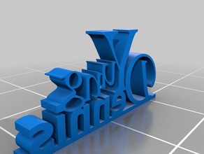 hediye heykel Hatıra kelime 3d print model - Mito3D