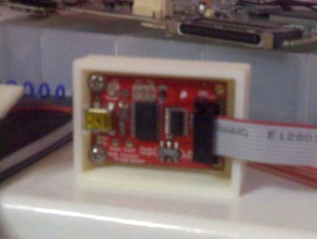 avr pocket programmer Fall andere box container - Elektronik openscad pcb sparkfun 3d print model - Mito3D