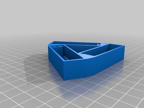 triangular battery holder vehicles 3d print model - Mito3D