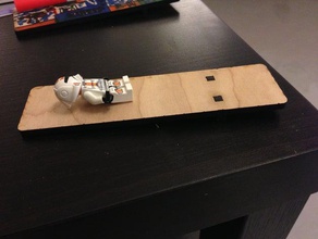 lego lanzador openscad mecánica los juguetes epilog cortador láser 3d print model - Mito3D