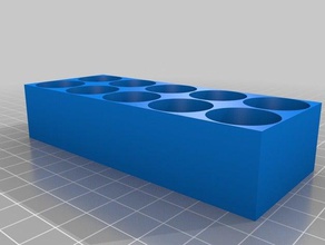 my customized parametric er type collet holder bottom tool holders & boxes 3d print model - Mito3D