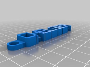 message keychain chelsea organization customized 3d print model - Mito3D