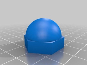 22mm nut cap replacement parts customized 3d print model - Mito3D