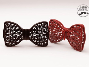 fancy bow tie v1 3d printer accessories fashion bowtie clothing 3d print model - Mito3D