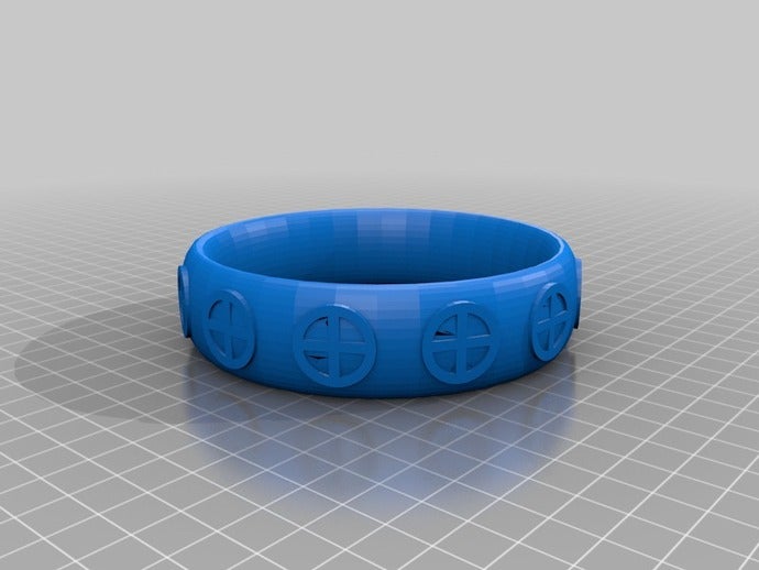 sign seeker cross ring rings 3D print model - Mito3D