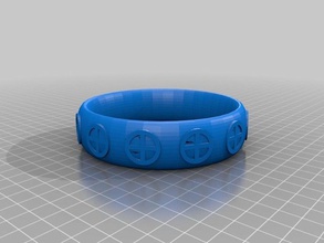 signo buscador de la cruz anillo anillos 3d print model - Mito3D