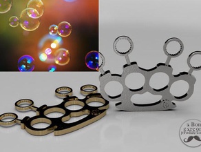 knuckle-buster bubbleblower toys & games army bubble maker knuckle duster peace contest toy 3d print model - Mito3D