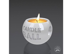 candle ball various sizes candles decor candlestick holder fireball 3d print model - Mito3D