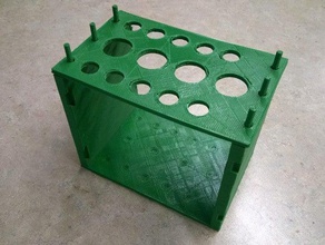 modulare test tube rack Werkzeug-Halterungen & - Boxen 3d print model - Mito3D