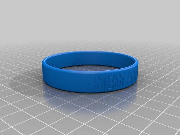 meine individuelle Ursache-Armband - synergy high school Armbänder kundengebundene 3D print model - Mito3D