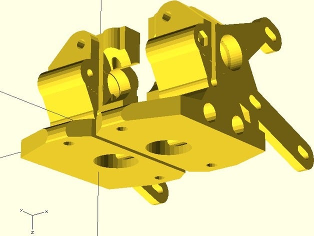 yegahd extruder mendel freundlich 3d Drucker Extruder customizer Herausforderung golemd hobbed bolt gefräste Bolzen nützlich 3D print model - Mito3D