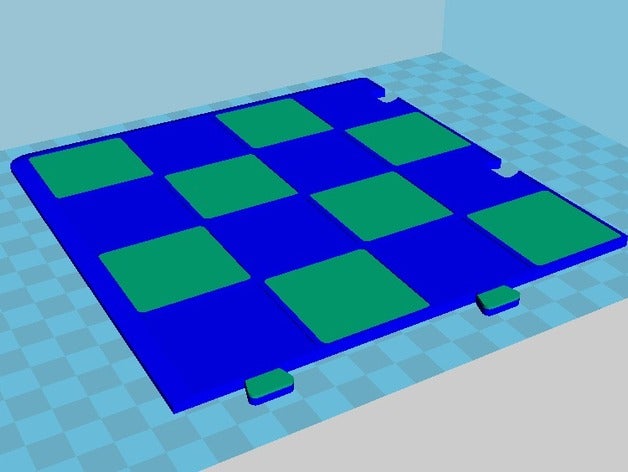 dual extuder chessboard chess 3D print model - Mito3D