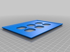 3 kapak jumbo çıkış deliği ev özelleştirilmiş 3d print model - Mito3D