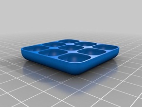 3x3-Quadrat tray - Organisation kundengebundene 3d print model - Mito3D