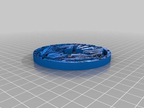 impero ribellione drink coaster set più spessa cucina & sala da pranzo 3d print model - Mito3D