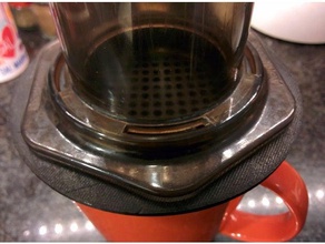 taza de café la laminilla cocina y comedor aeropress el copa cono del filtro calza 3d print model - Mito3D