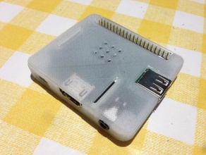 very compact raspberry pi a+ case electronics plus 3d print model - Mito3D