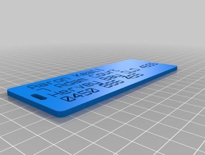 aaronk Bagaj etiketi organizasyon özelleştirilmiş 3d print model - Mito3D