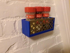 storage shelf decorative insert organization spice rack vertical 3d print model - Mito3D