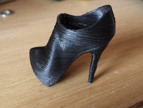 yüksek topuk ayakkabı tronchetto sahne program kilidi topuklu prop kadın 3d print model - Mito3D