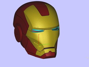 iron man helmet props avengers cosplay helmet iron man iron man helmet marvel 3d print model - Mito3D