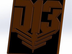 district 13 badge props hunger games katniss 3d print model - Mito3D