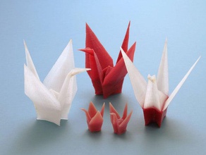 origamix de la grue art l'origami 3d print model - Mito3D