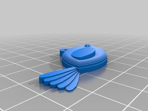 bird pendent accessories customized 3d print model - Mito3D