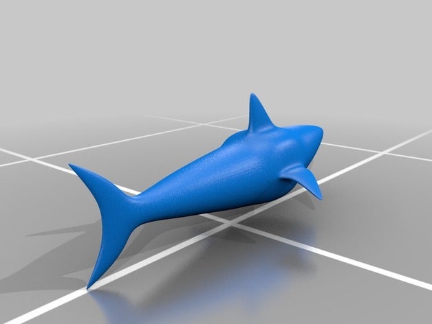 shark sculture 3D print model - Mito3D