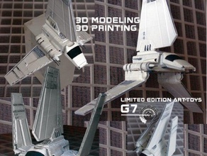 mutlu-imparatorluk mekiği araç sanat-oyuncak monte oyuncaklar imparatorluk uzay starwars 3d print model - Mito3D