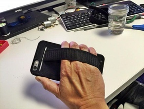 iphone 6 plus case elastic strap option mobile phone smartphone 3d print model - Mito3D