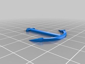 anchor necklace fashion 3d print model - Mito3D