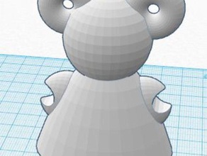 edusign toy number one 3d printing cool doll fun mouse proof retro urban vinyl 3d print model - Mito3D