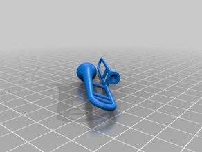 trombone música 3d print model - Mito3D