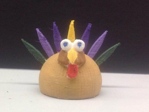 turkey finger puppet toys & games thanksgiving 3d print model - Mito3D