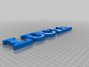 lucia signs & logos customized 3d print model - Mito3D