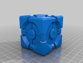 companion cube props portal 2 3d print model - Mito3D