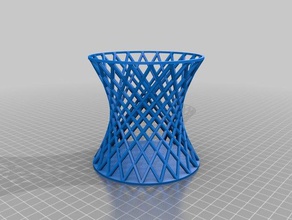 twisted cage basket math art customized 3d print model - Mito3D